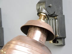 Large French Copper Wall Lights, Circa 1920s