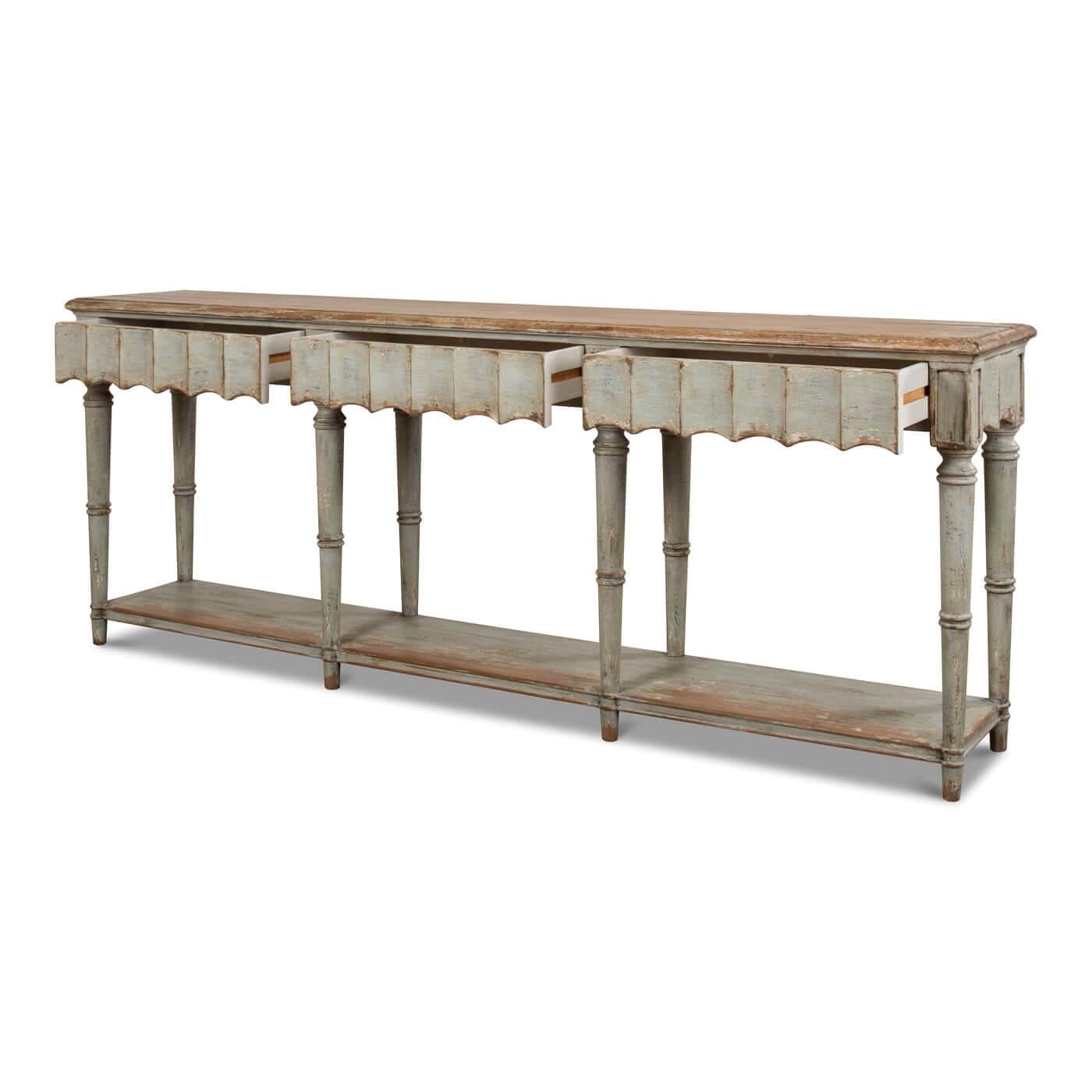 french farmhouse console table