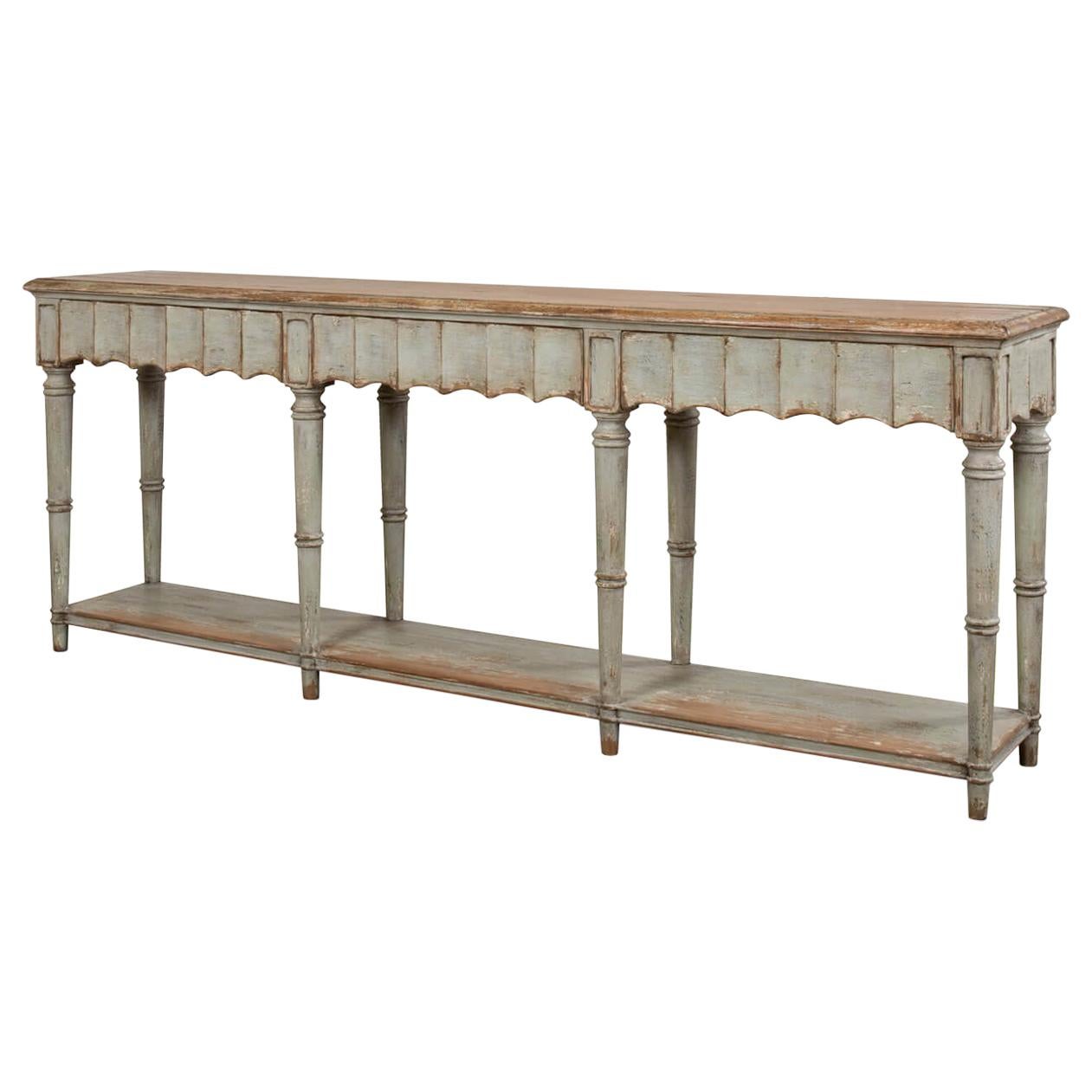 Large French Country Console Table