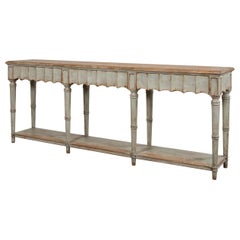 Large French Country Console Table