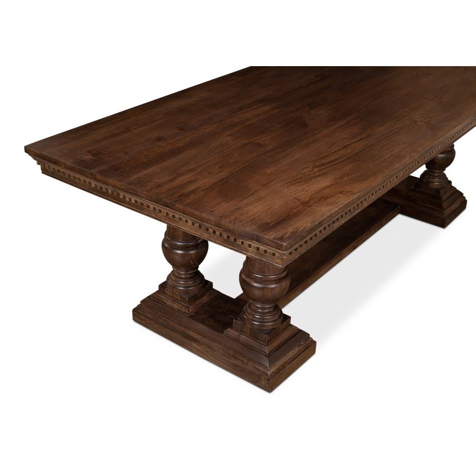 Contemporary Large French Country Dining Table For Sale