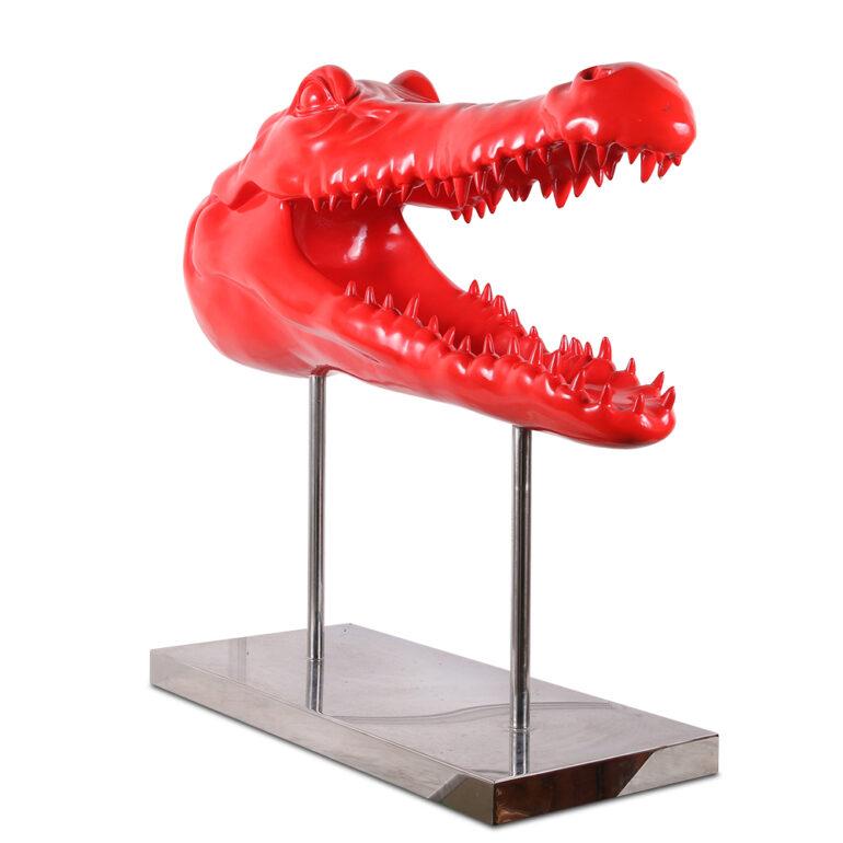 20th Century Large French Crocodile Sculpture By: Rambaud For Sale
