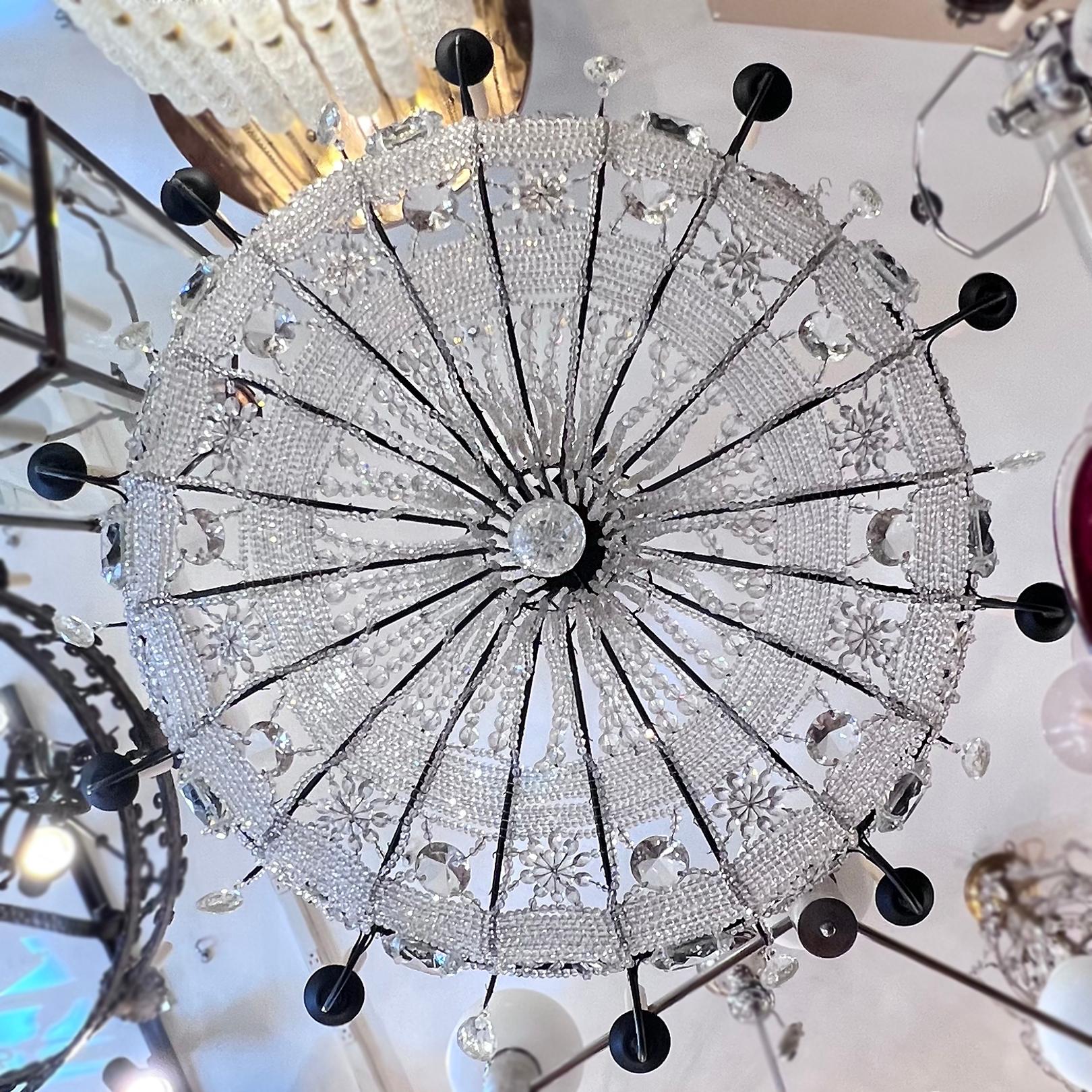 Large French Crystal Chandelier For Sale 2