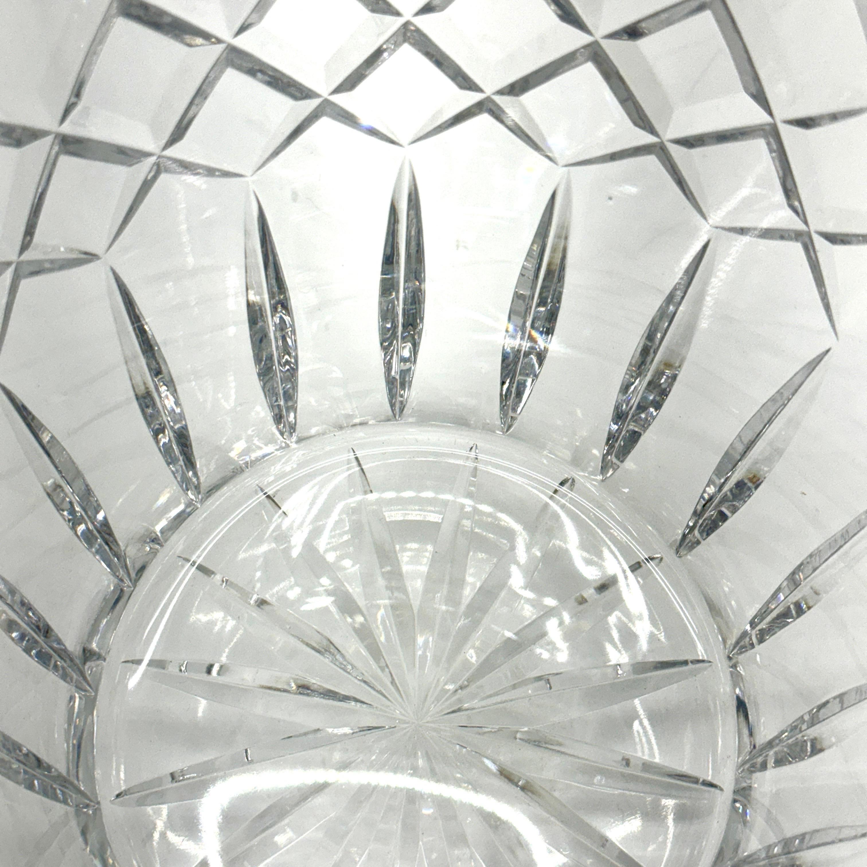 Large French Cut Crystal Ice Champagne Bucket For Sale 9