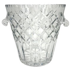 Vintage Large French Cut Crystal Ice Champagne Bucket
