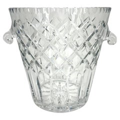 Vintage Large French Cut Crystal Ice Champagne Bucket