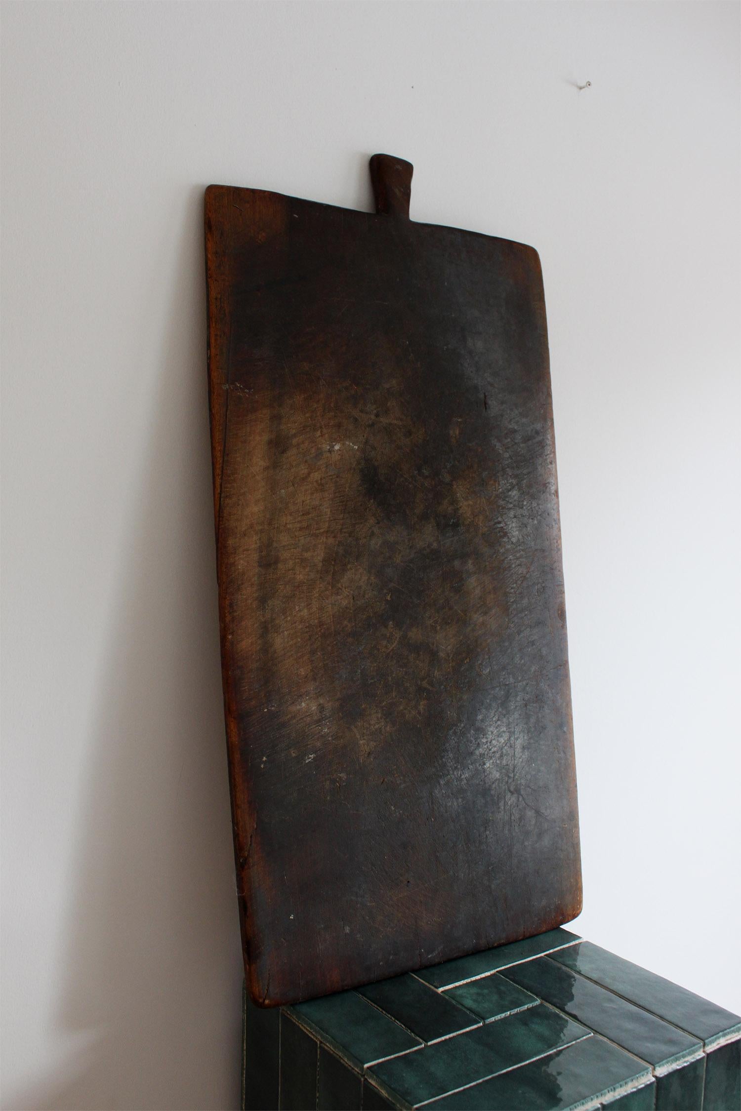 Large French Dark Wooden Serving Board, Cutting Board 7