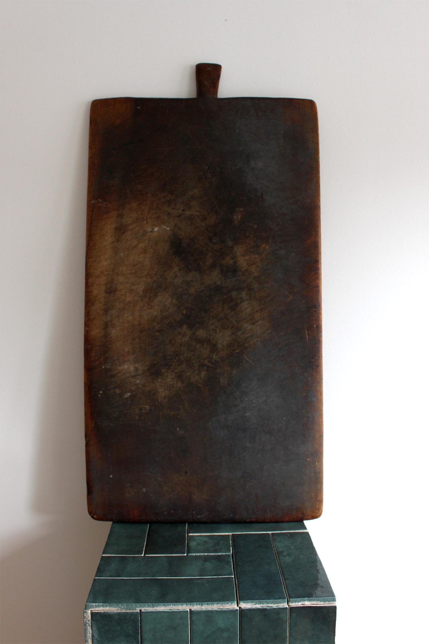 Large French Dark Wooden Serving Board, Cutting Board 8
