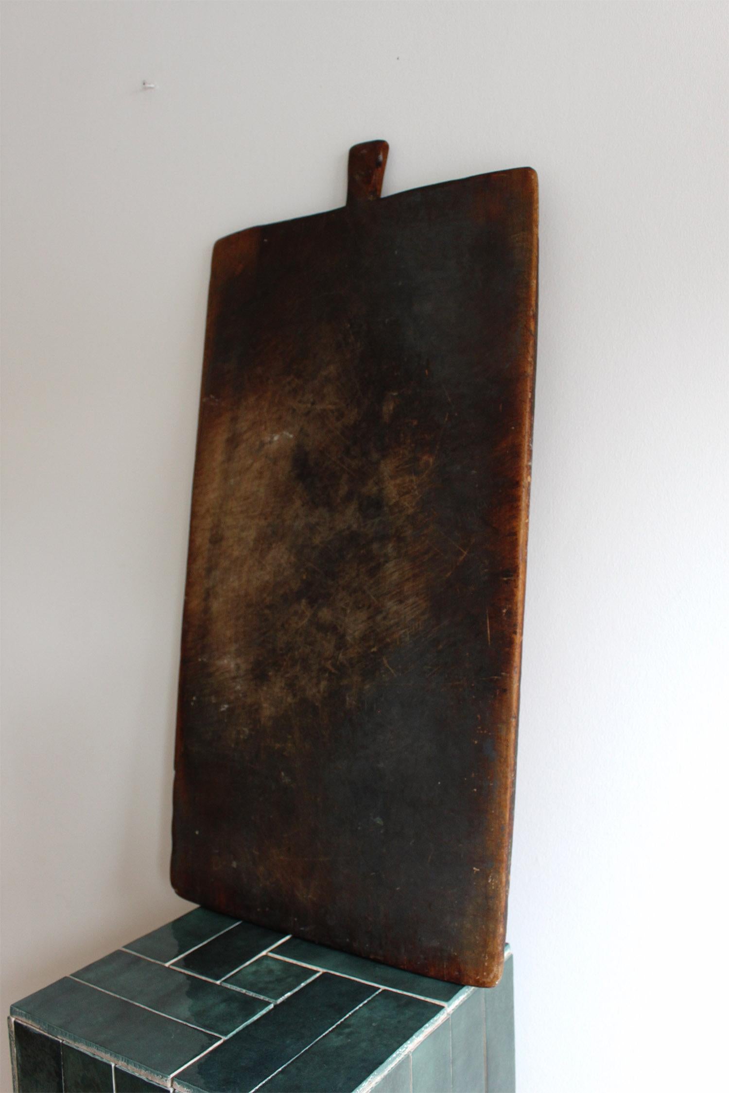 Large French Dark Wooden Serving Board, Cutting Board 9