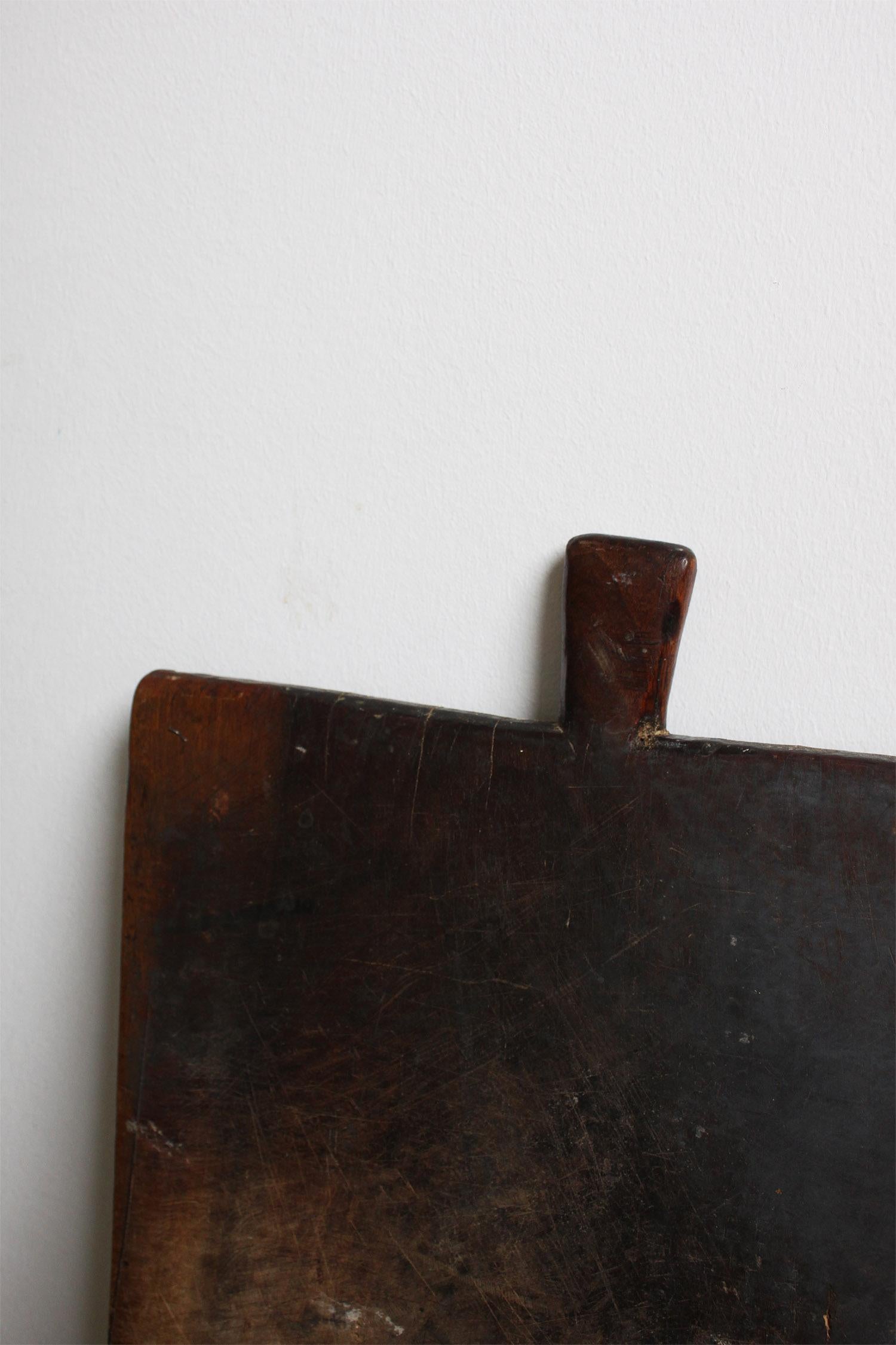 Large French Dark Wooden Serving Board, Cutting Board 10