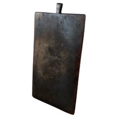 Vintage Large French Dark Wooden Serving Board, Cutting Board