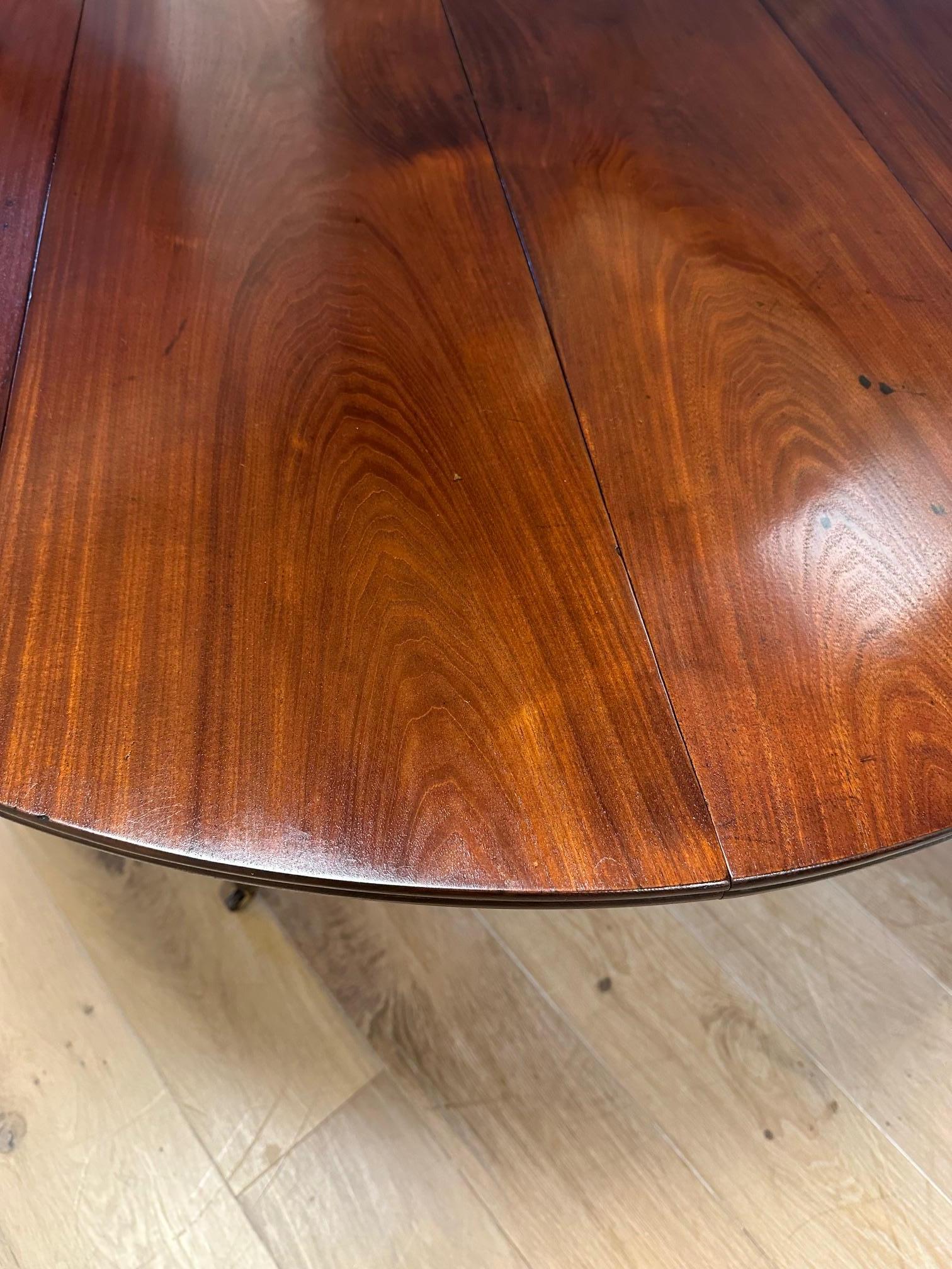 Walnut large French dining table For Sale