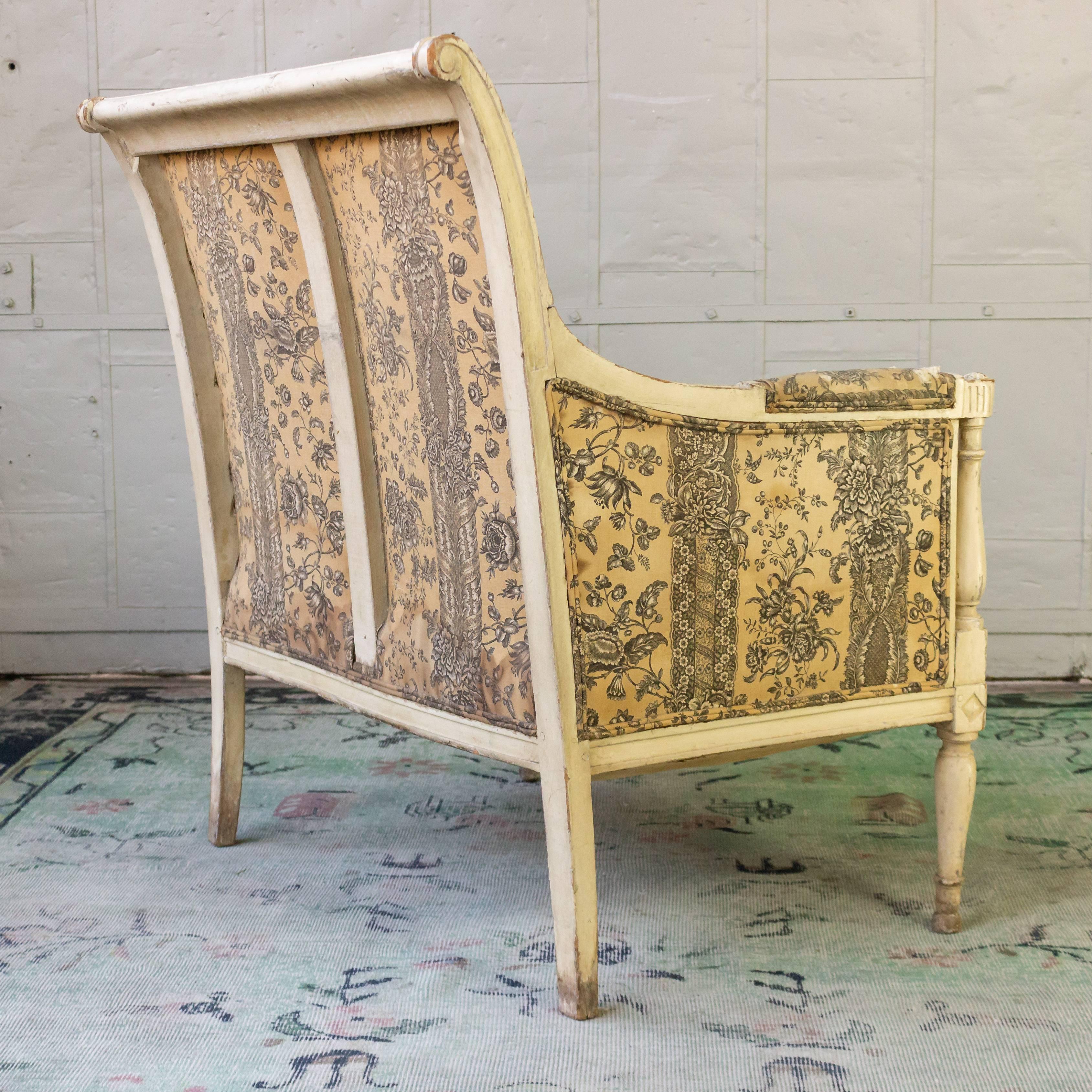 Large French Directoire Style Armchair 2