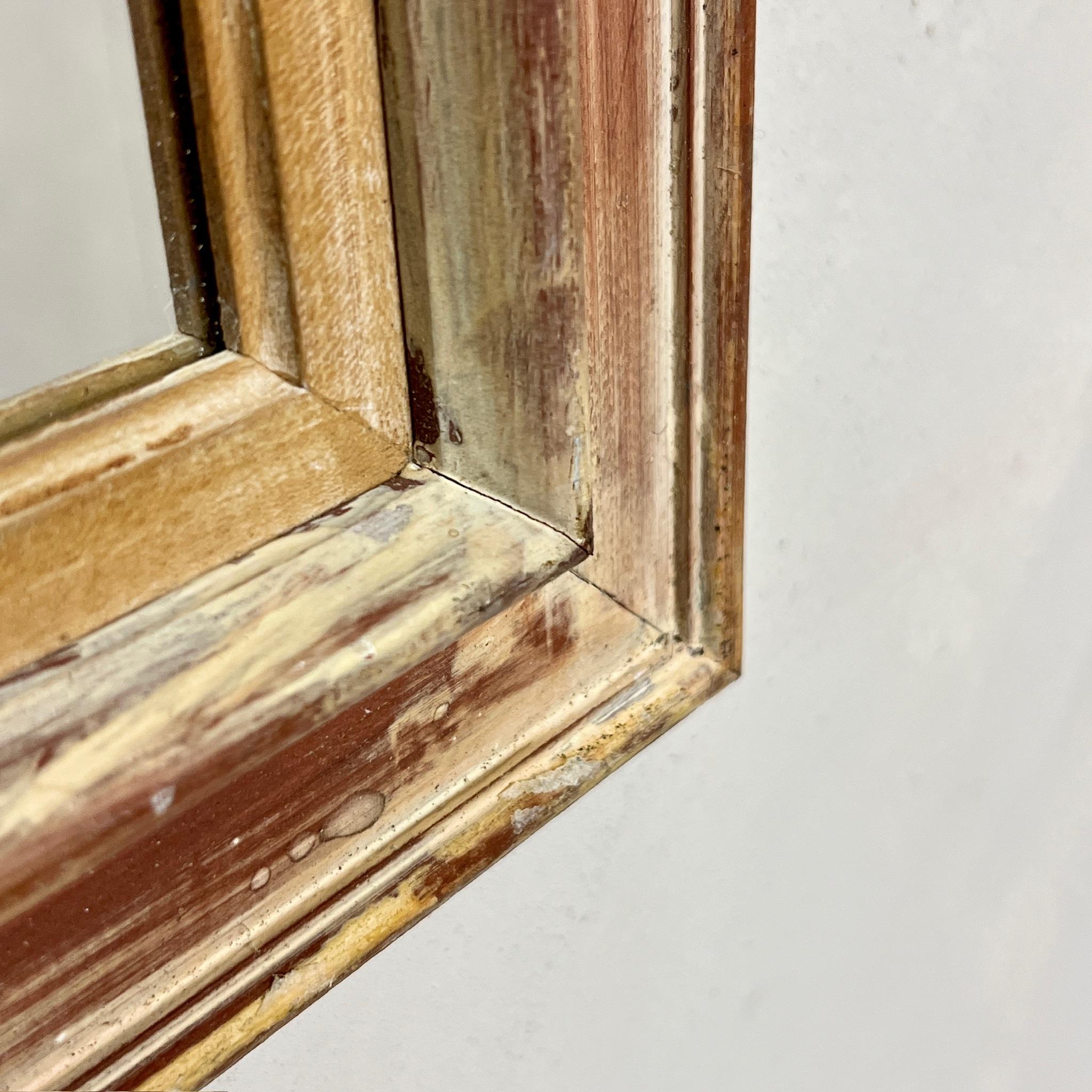 Début du 20ème siècle Grand tableau français peint à sec  Miroir en vente