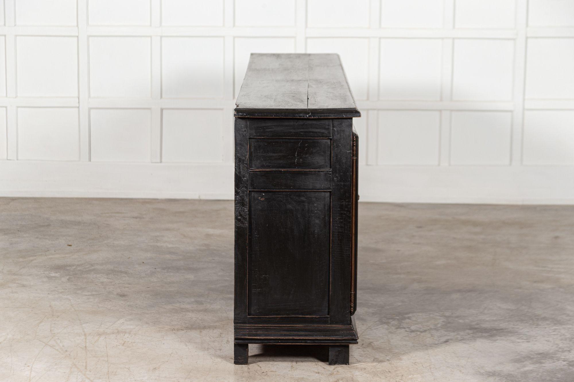 Large French Ebonized Fruitwood Enfilade Buffet For Sale 6