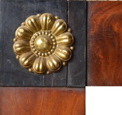 Large French Empire Mahogany Mirror