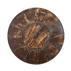 Large French Enamelled Clock Face