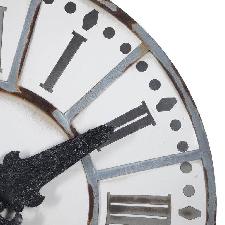 Large French Enamelled Clock Face For Sale at 1stDibs