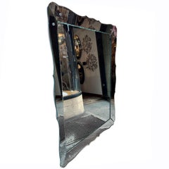 Large French Etched Mirror