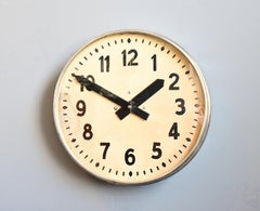 Grande horloge d'usine française Circa 1930