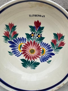 Large French Faience Bowl Henriot Quimper, circa 1930