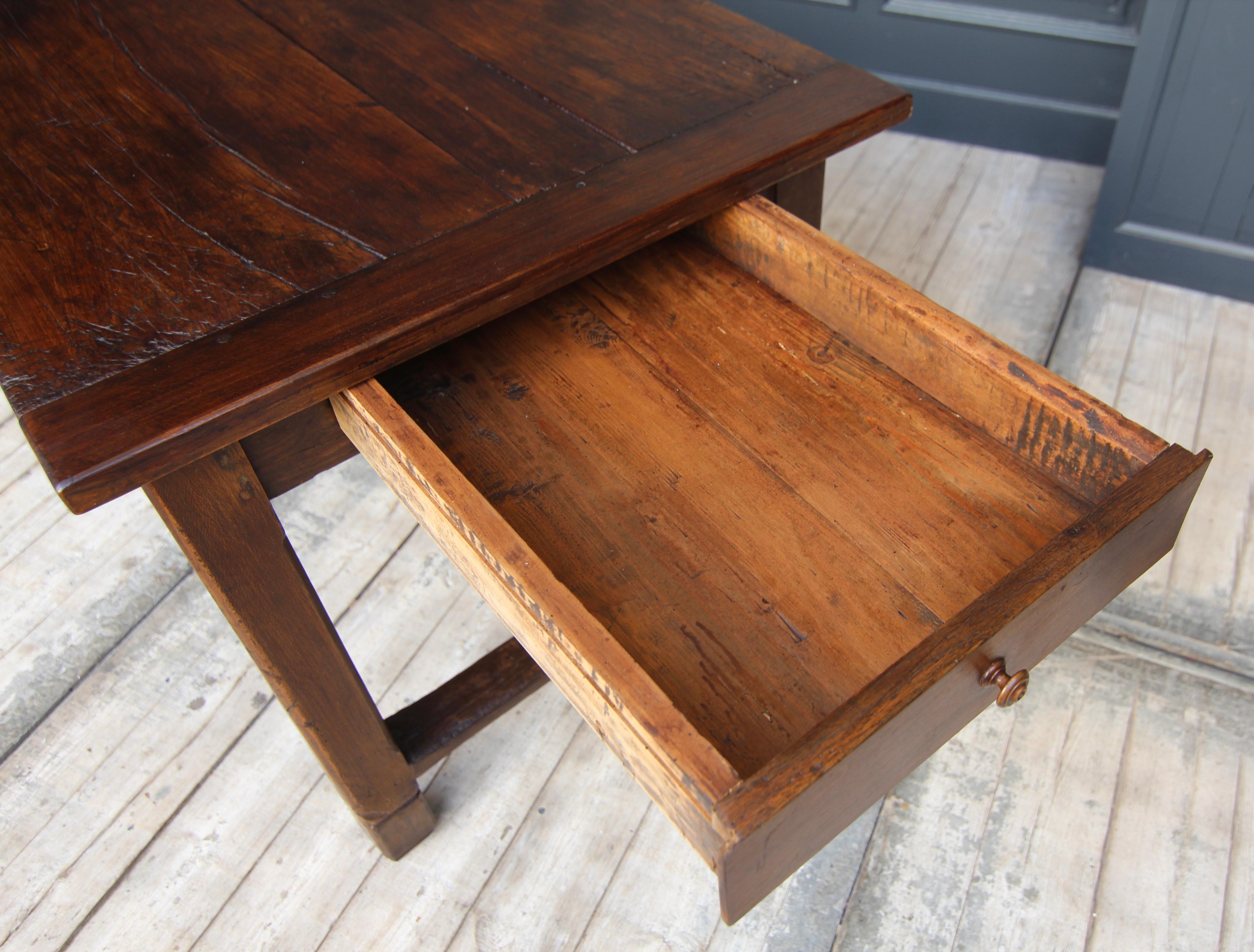 Large French Farm Dining Table from around 1900 12