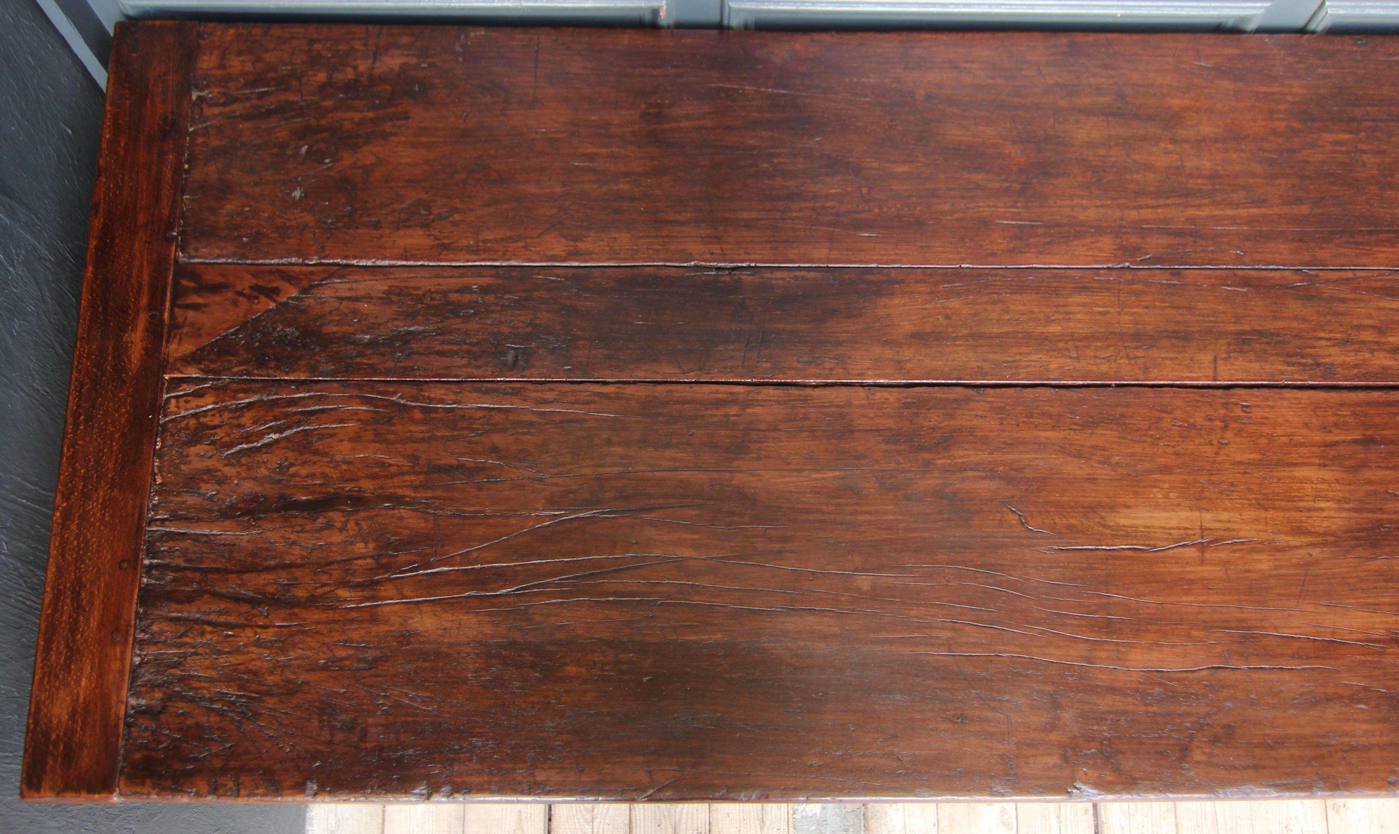 Large French Farm Dining Table from around 1900 3
