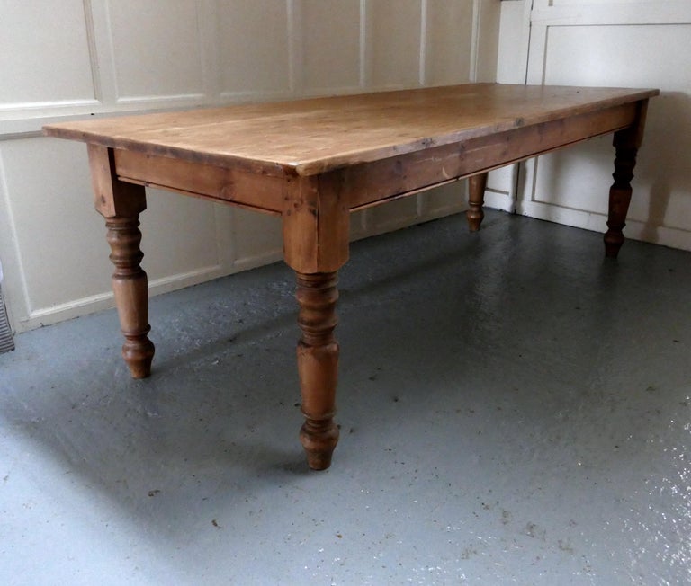 Large French Farmhouse Pine Table at 1stDibs