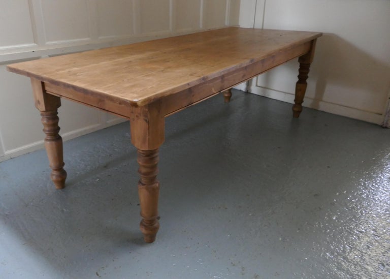Large French Farmhouse Pine Table at 1stDibs