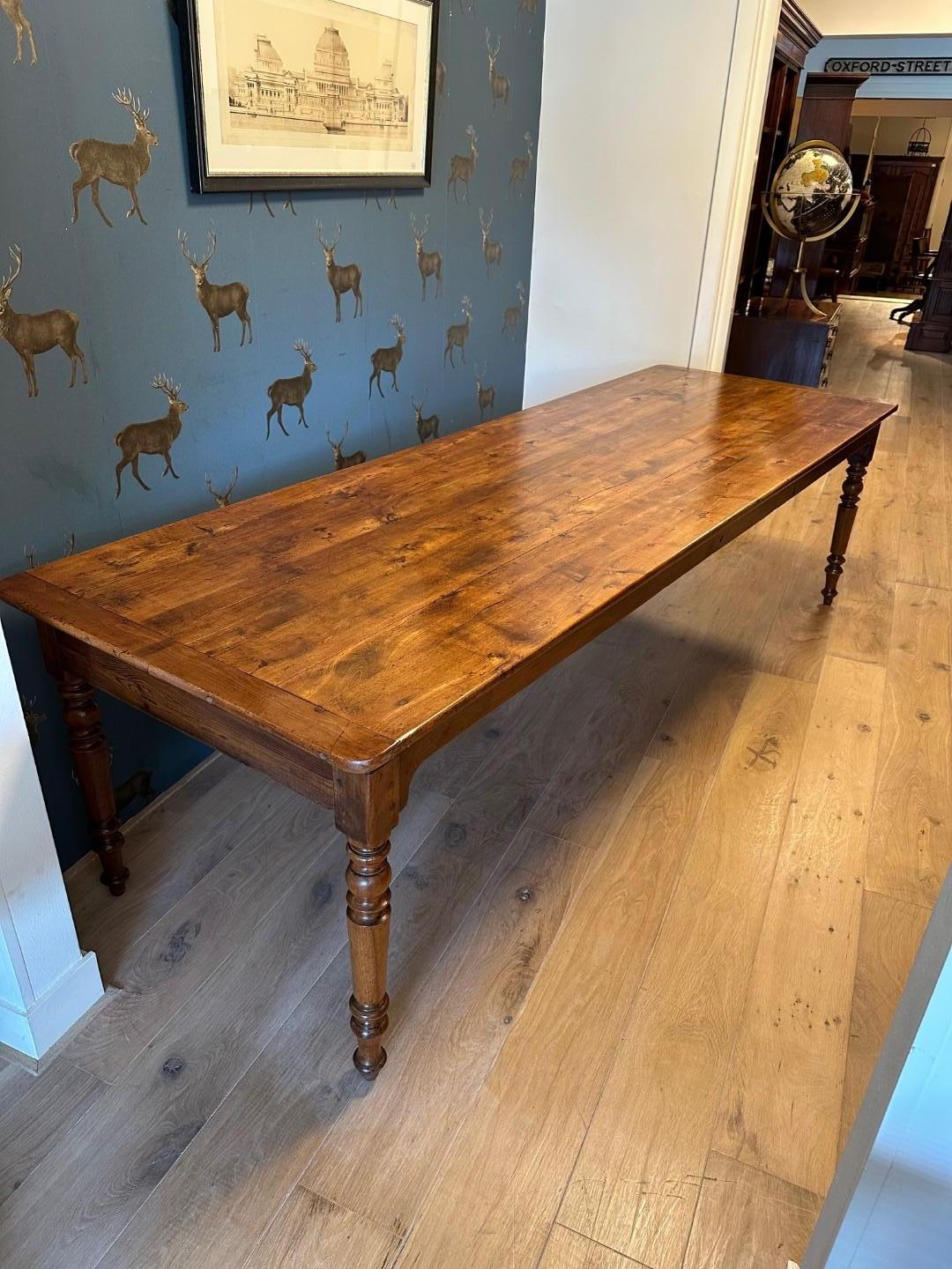 Grande table de ferme française en vente 5