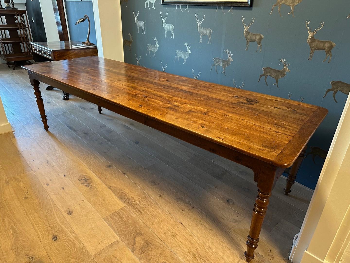 Grande table de ferme française en vente 8