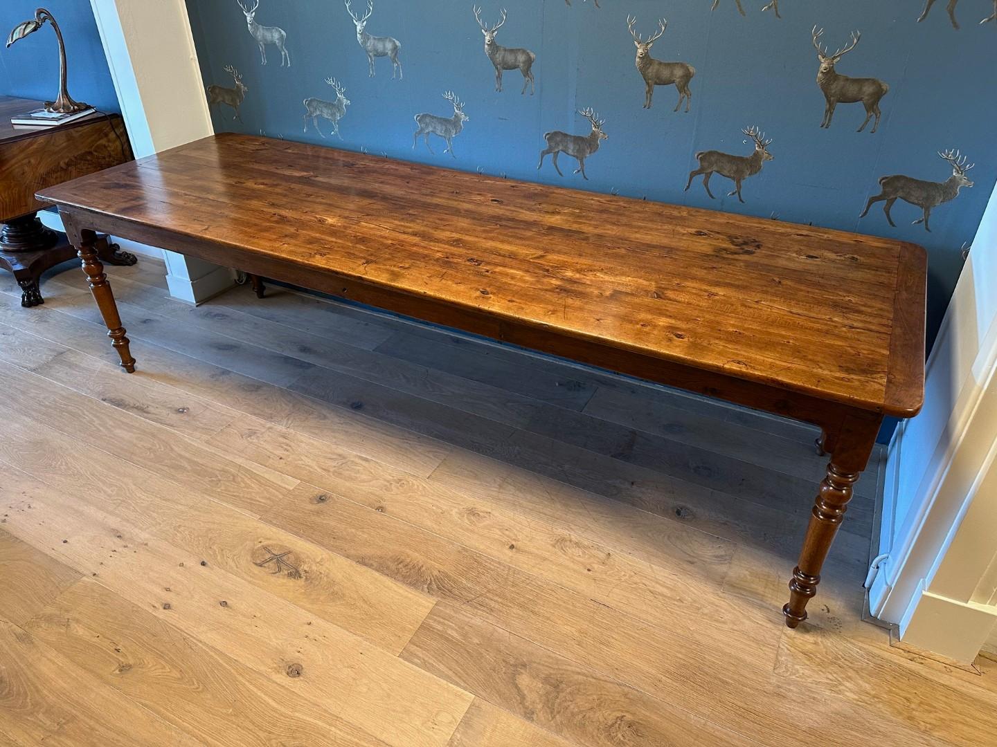 Grande table de ferme française en vente 9