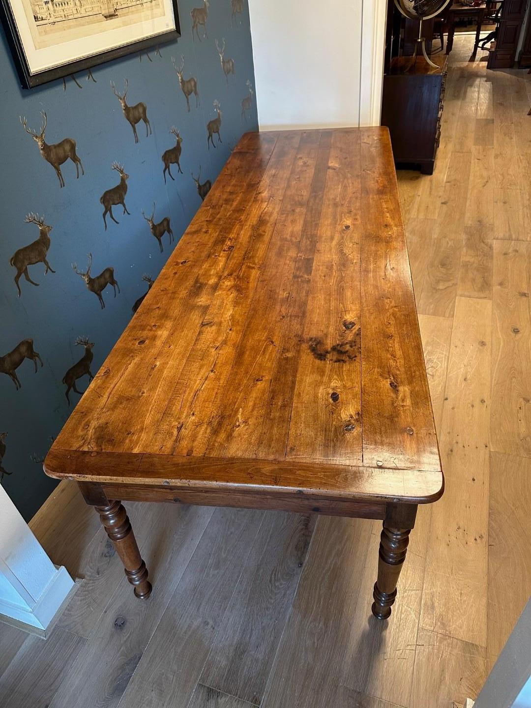 Grande table de ferme française en vente 10