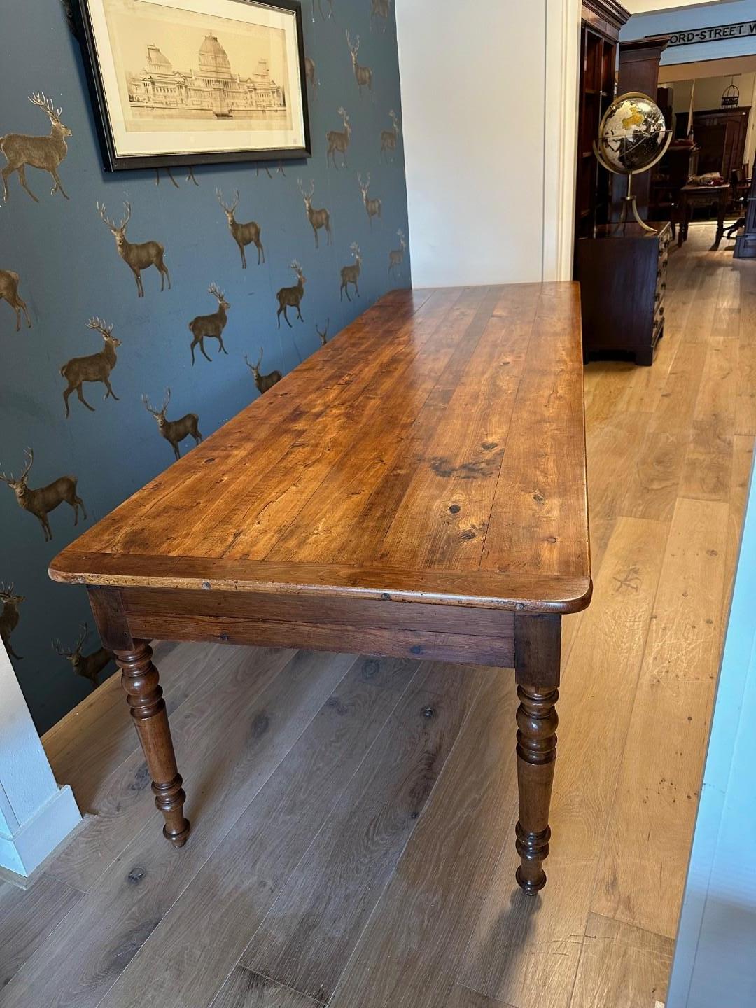 Grande table de ferme française en vente 11