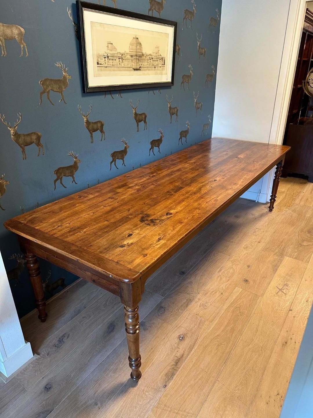 Grande table de ferme française en vente 12