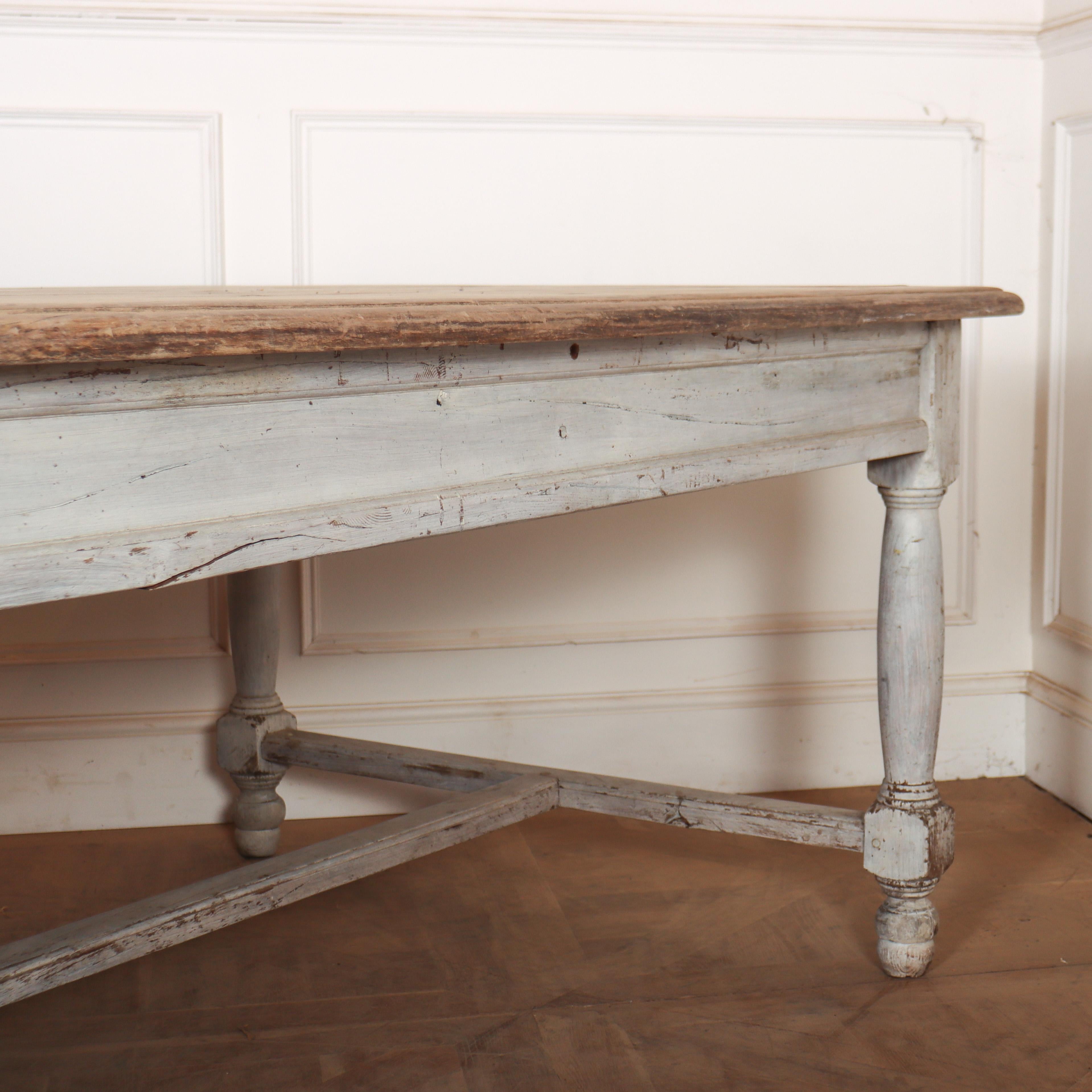 19th Century Large French Farmhouse Table For Sale
