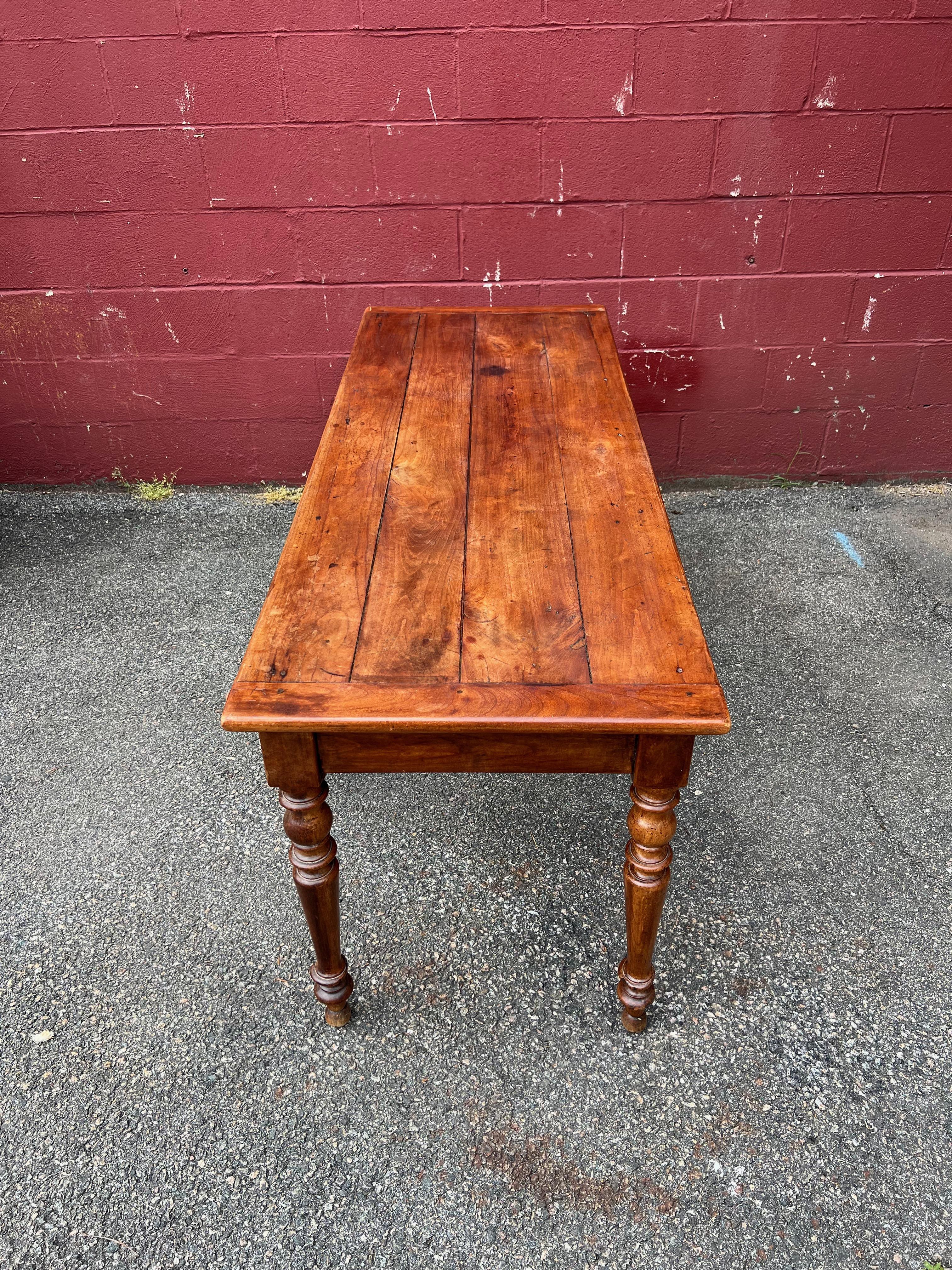 Early 20th Century Large French Farmhouse Table