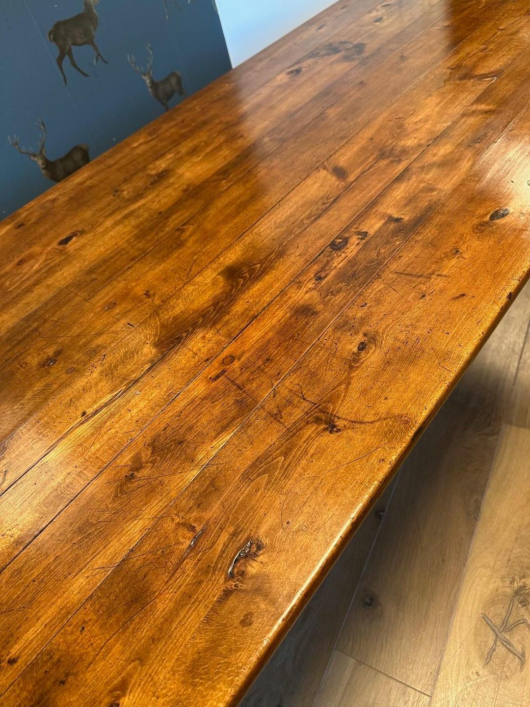 Grande table de ferme française en vente 2