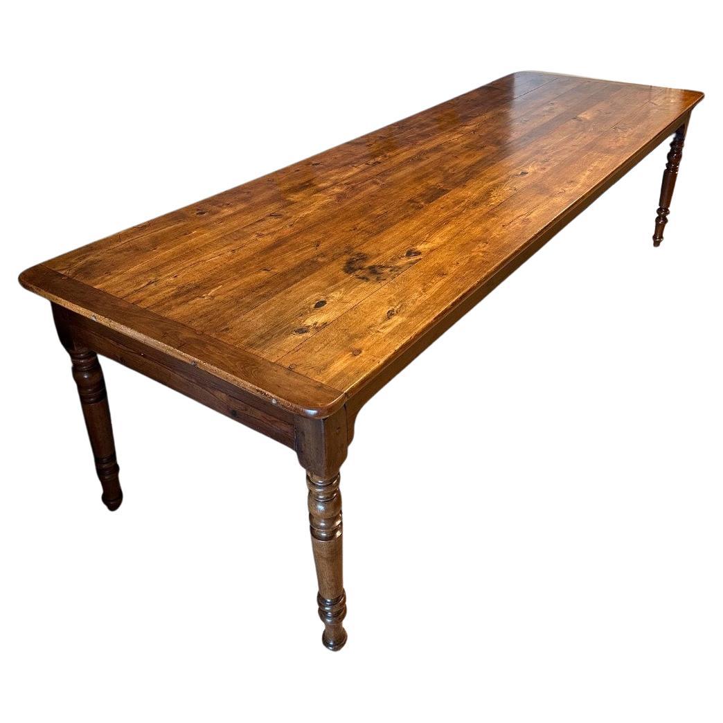 Grande table de ferme française