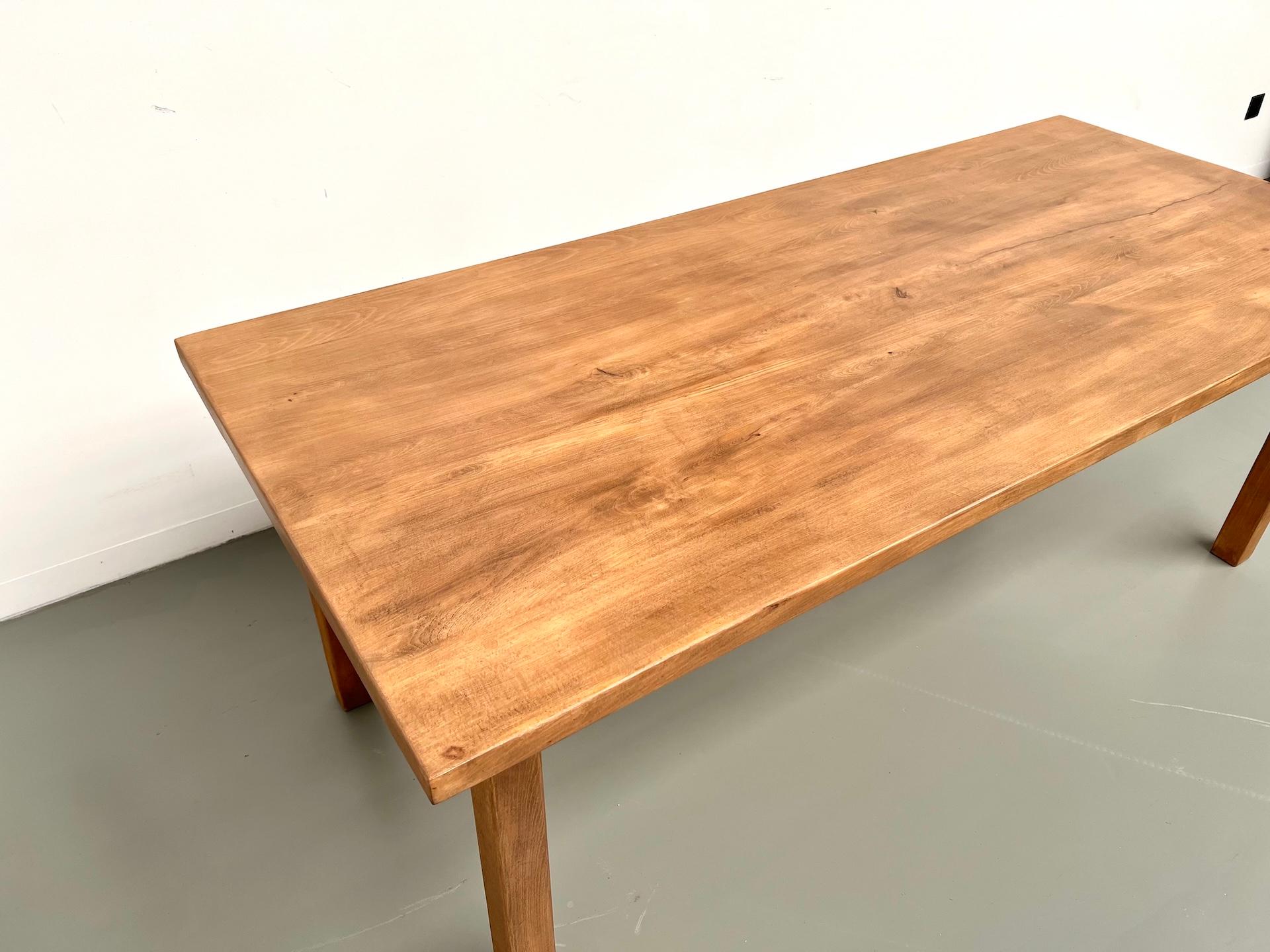 Grande table de ferme en hêtre massif en vente 5