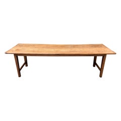 Large French Farmhouse Two Plank Elm Table