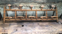 Large French Faux Bamboo Coat Rack, circa 1900
