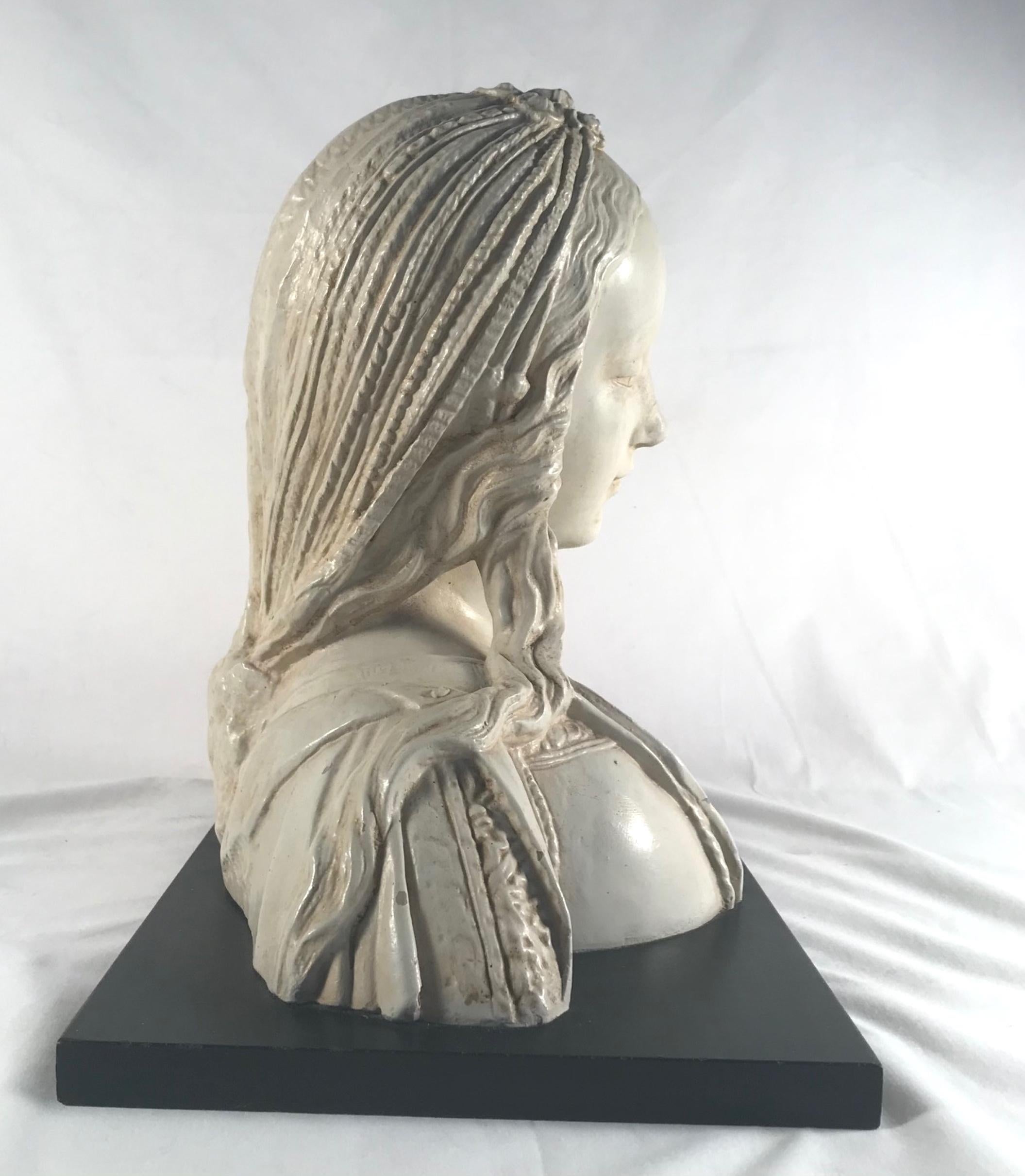 American Large French Female Renaissance Bust, Austin, 1970