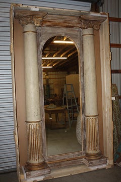 Large French Floor Mirror