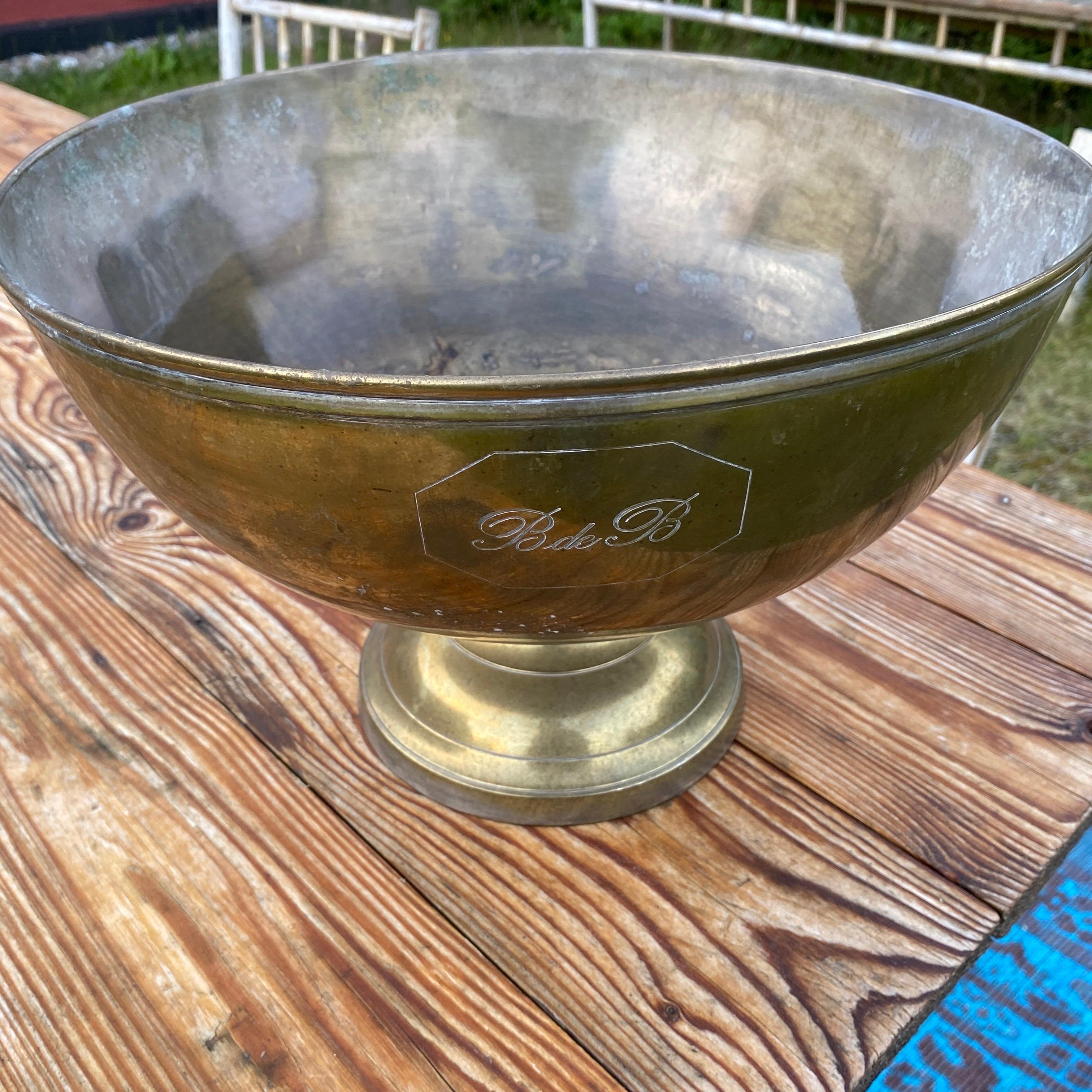 Large French Footed Wine Champagne Bucket 6