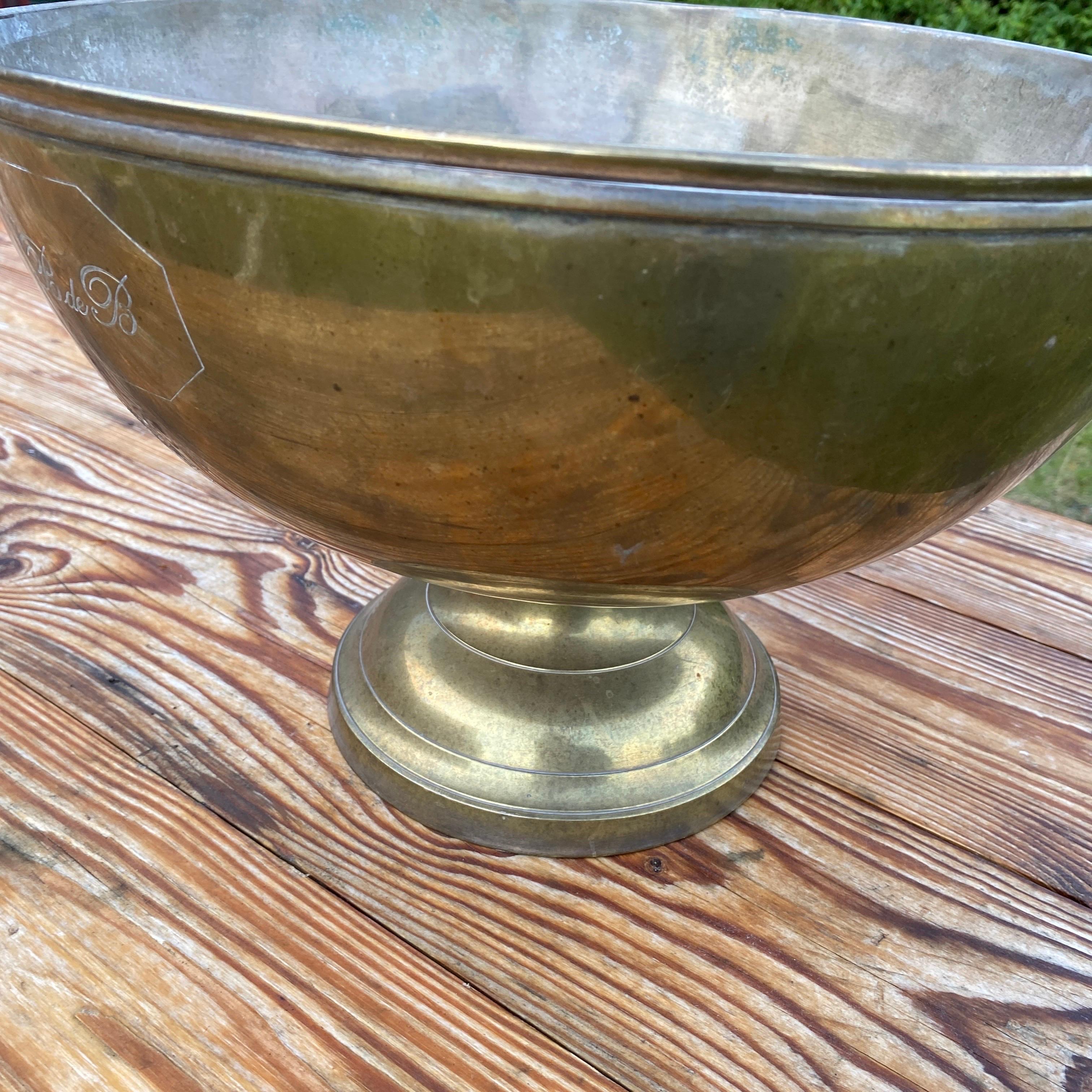 Large French Footed Wine Champagne Bucket 7