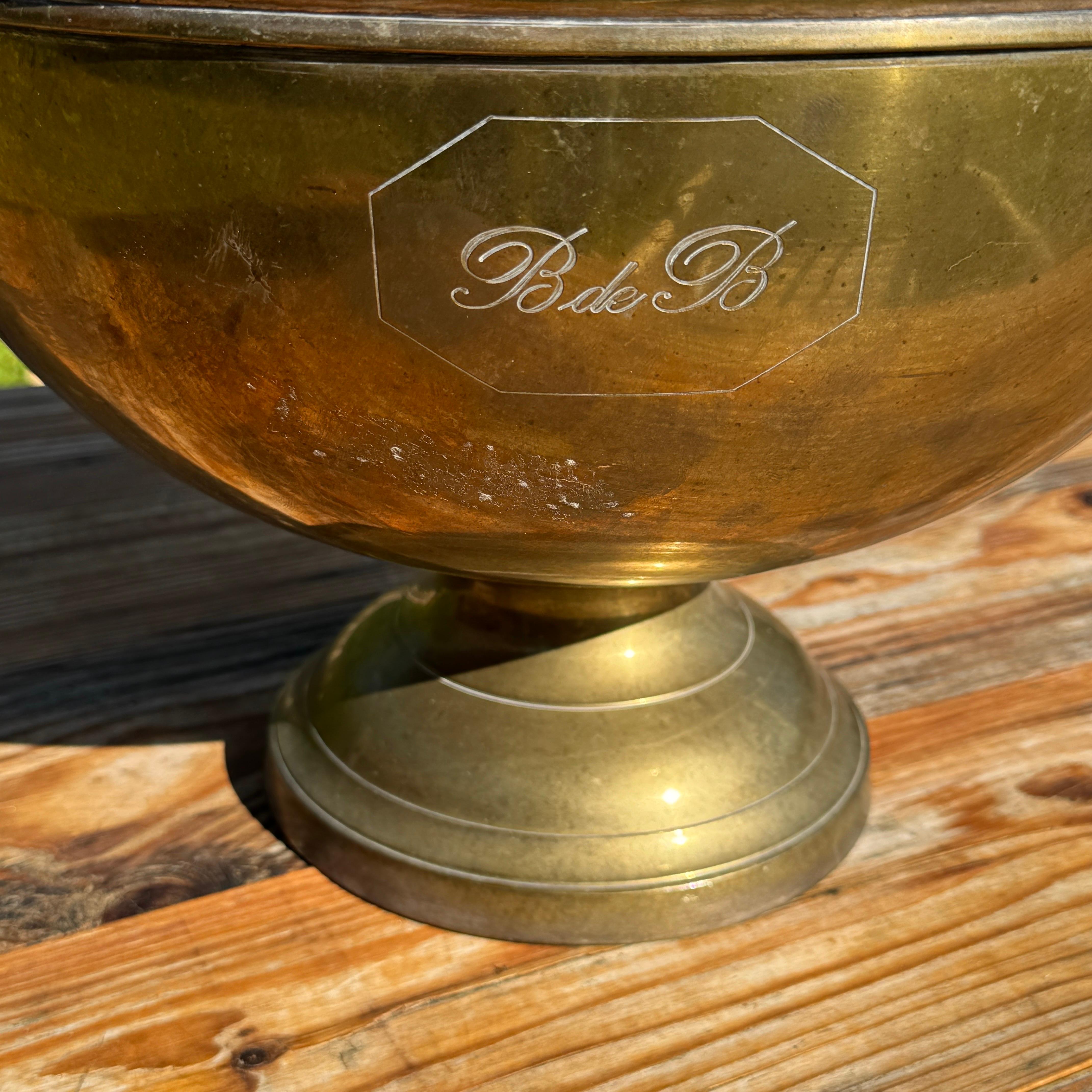 Mid-Century Modern Large French Footed Wine Champagne Bucket