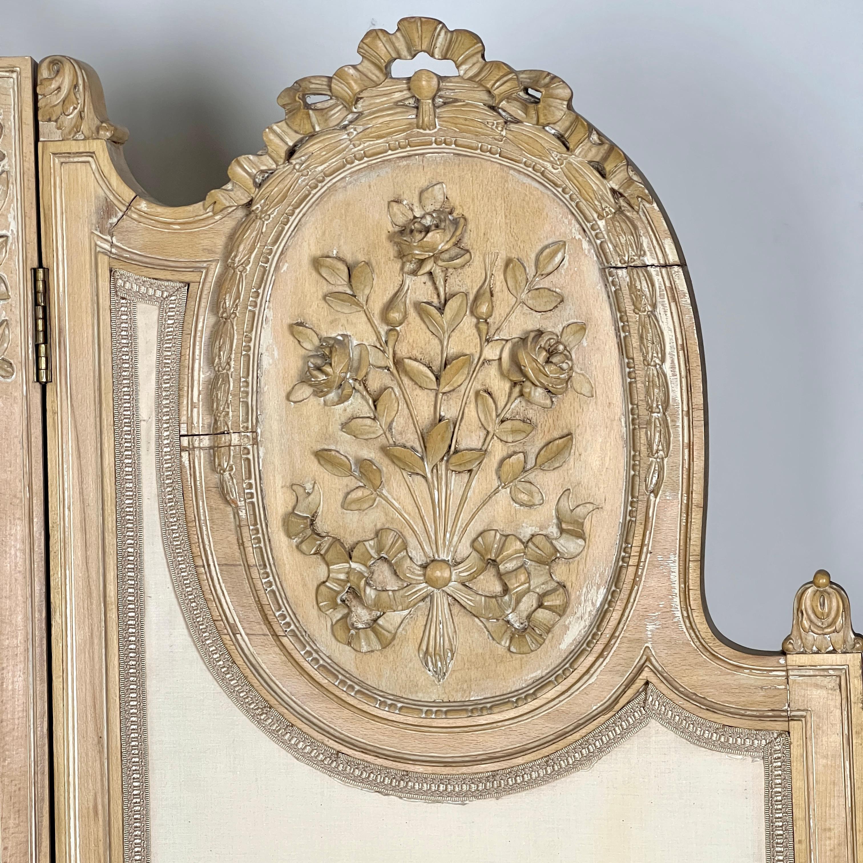 20ième siècle Grand paravent ou séparateur de pièce français à miroir quadruple Circa 1920 en vente