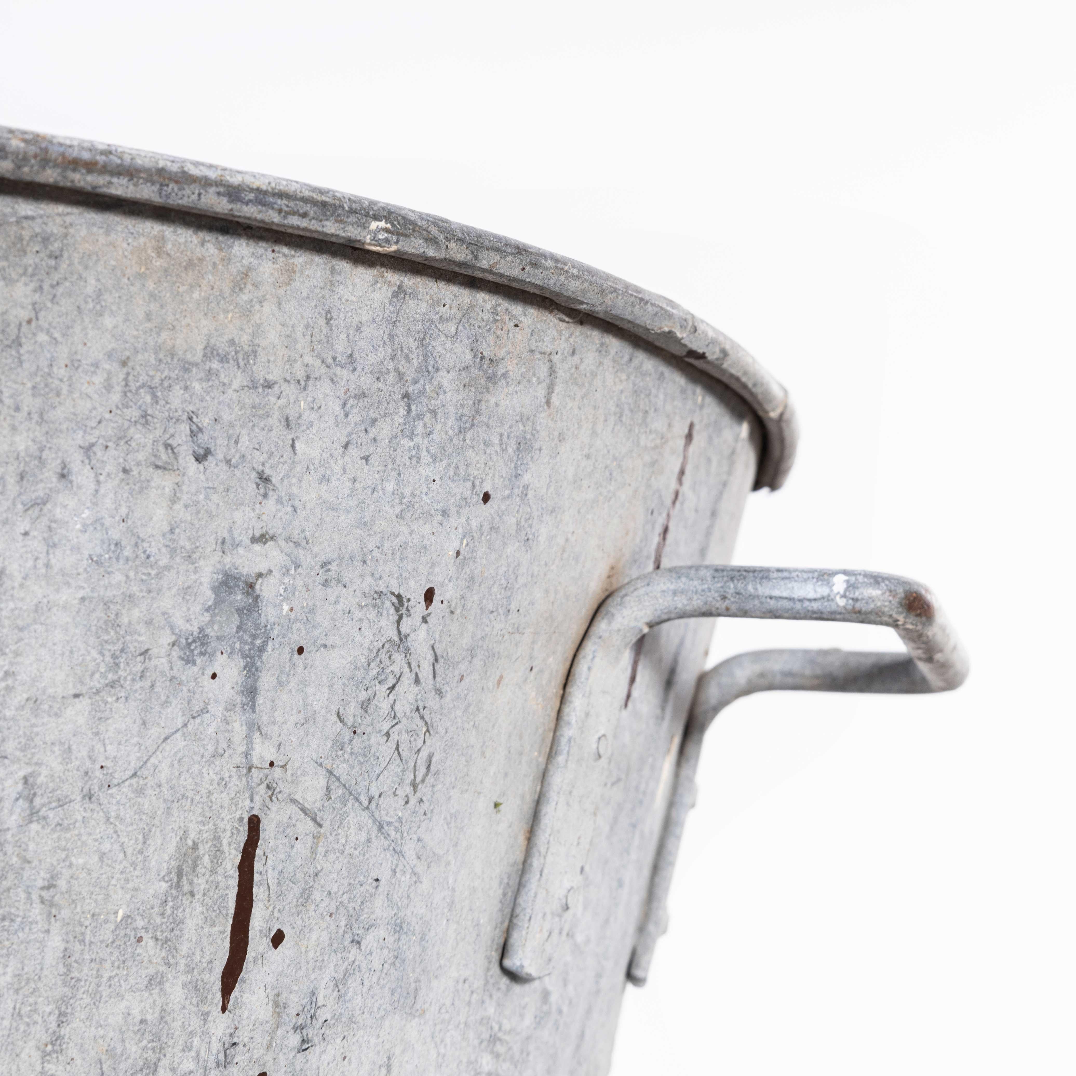 vintage galvanized wash tub