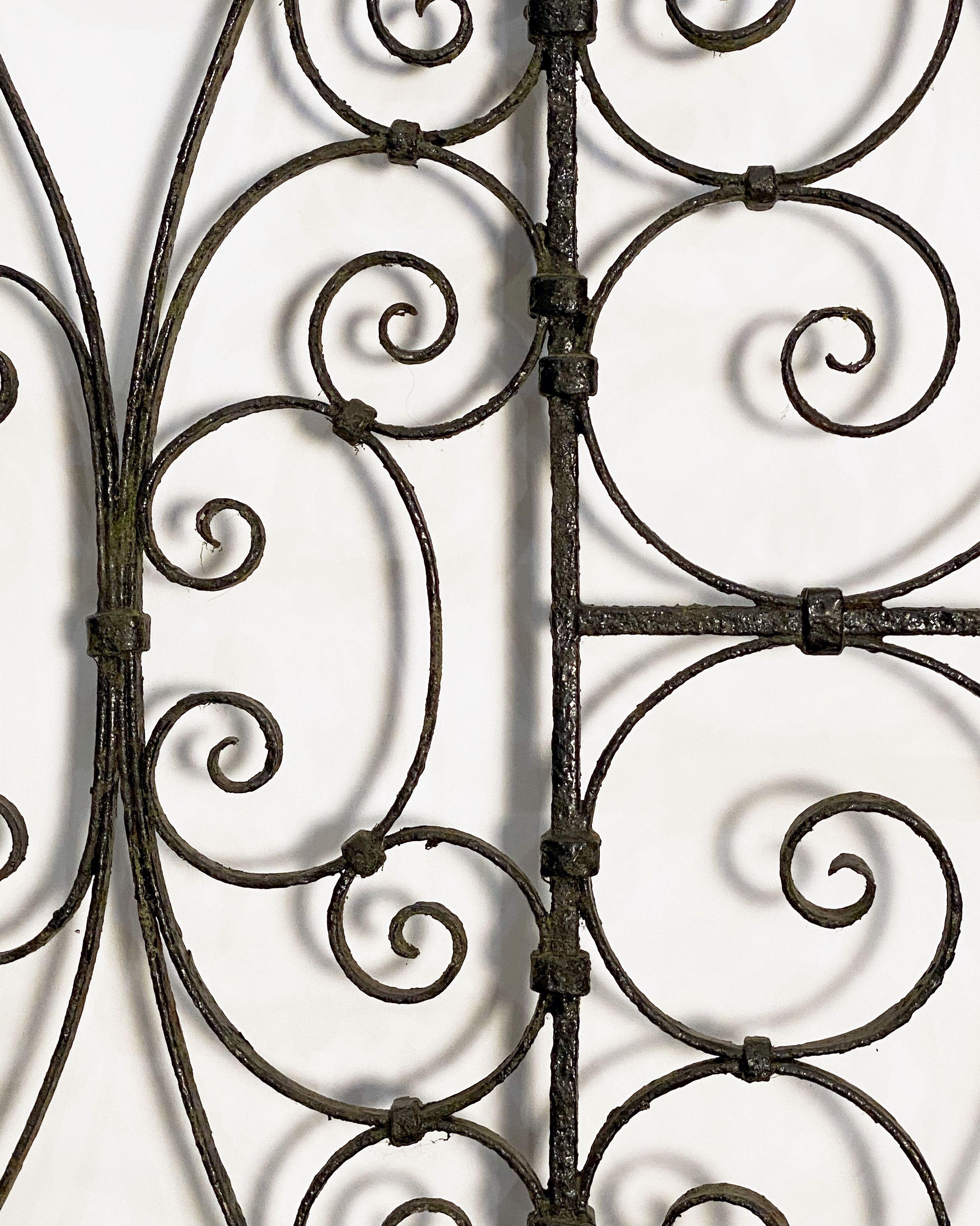 Large French Gate of Wrought Iron from the 19th Century 8